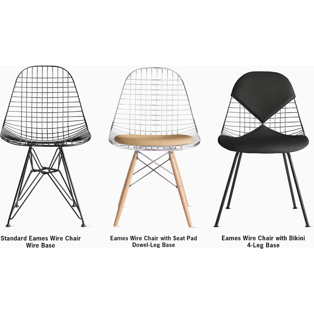 Eames Wire Chair With 4 Leg Base Side/Dining herman miller 