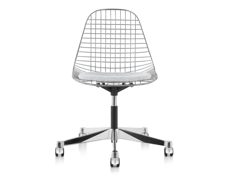 Eames Wire Side Chair with Task Base by Herman Miller