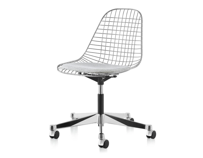 Eames Wire Side Chair with Task Base by Herman Miller