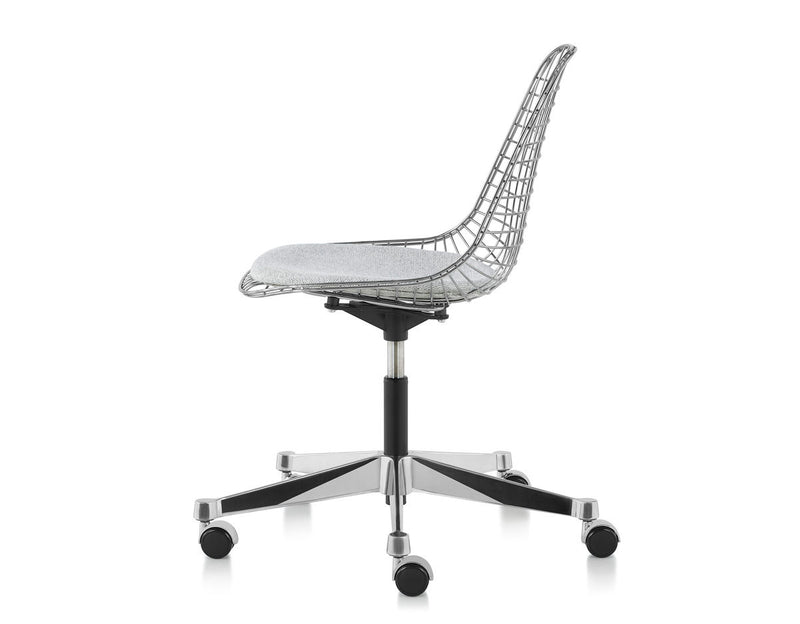 Eames Wire Side Chair with Task Base by Herman Miller