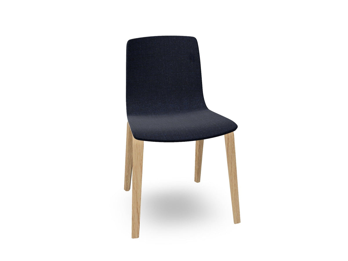 Aava 02-4 Wood Legs Chair With Fully Upholstered Chairs Arper 