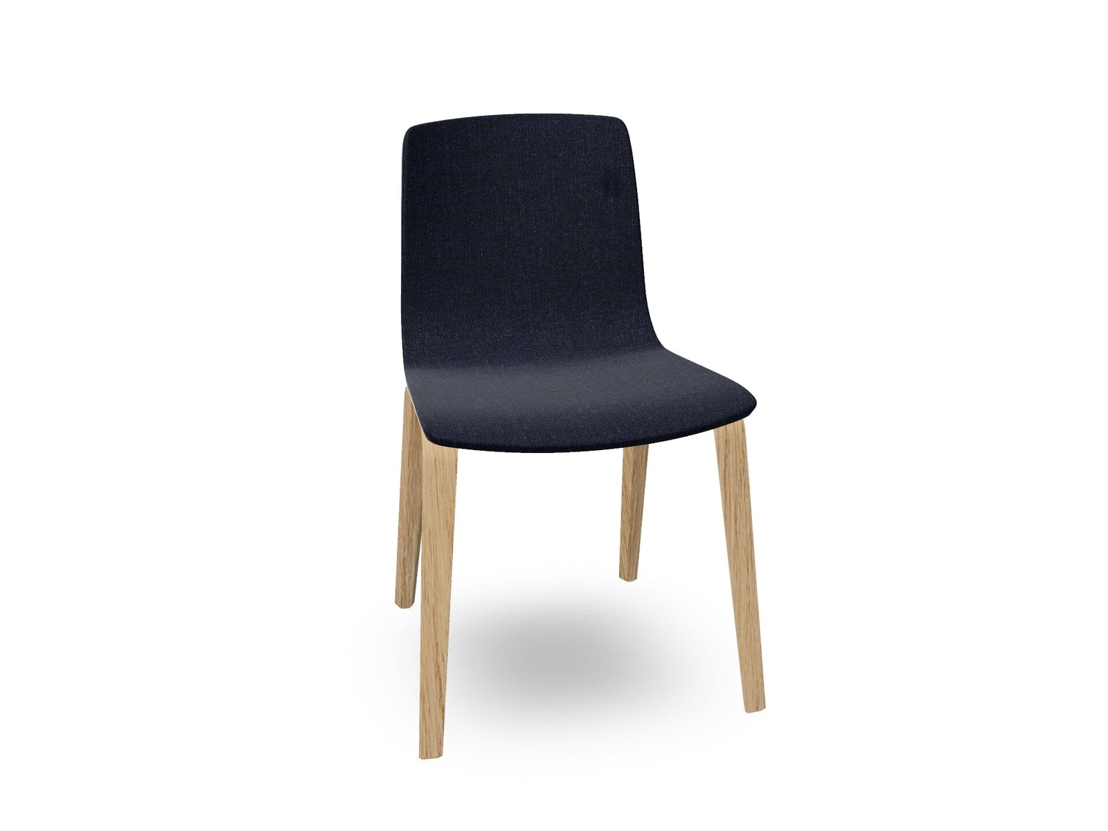 Aava 02-4 Wood Legs Chair With Fully Upholstered Chairs Arper 