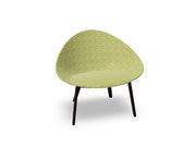 Adell 4 Leg Wood Lounge Chair With Fully Upholstered lounge chair Arper 