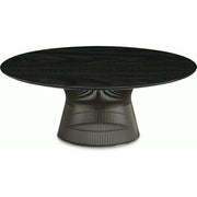 Platner Bronze 42" Coffee Table Coffee Tables Knoll Ebonized Walnut 