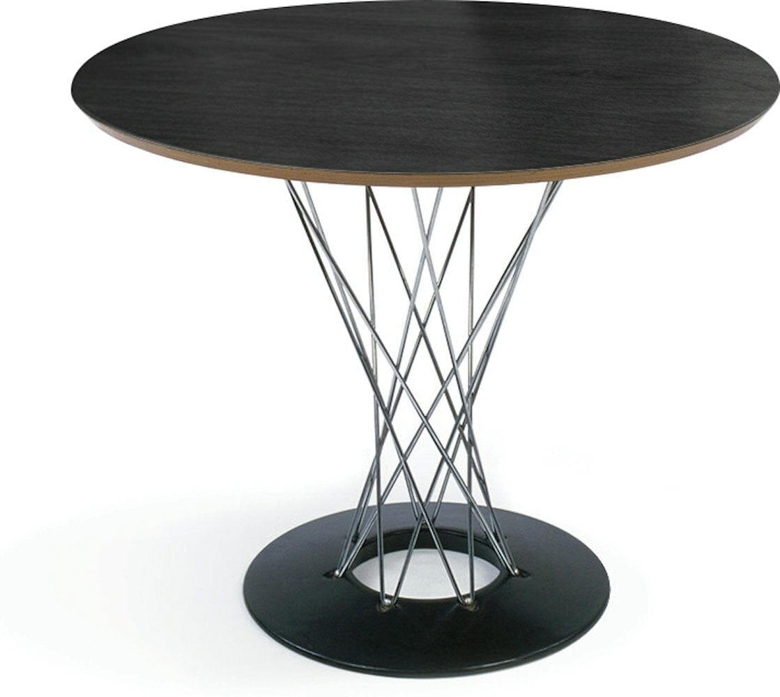 Noguchi Cyclone Dining Table Dining Tables Knoll Ebonized Walnut 36&quot; diameter 