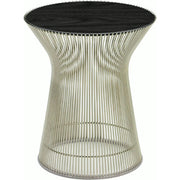 Platner Side Table side/end table Knoll Polished Nickel Ebonized Walnut 