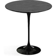 Saarinen Side Table - 20” Round side/end table Knoll Black Ebonized Walnut 