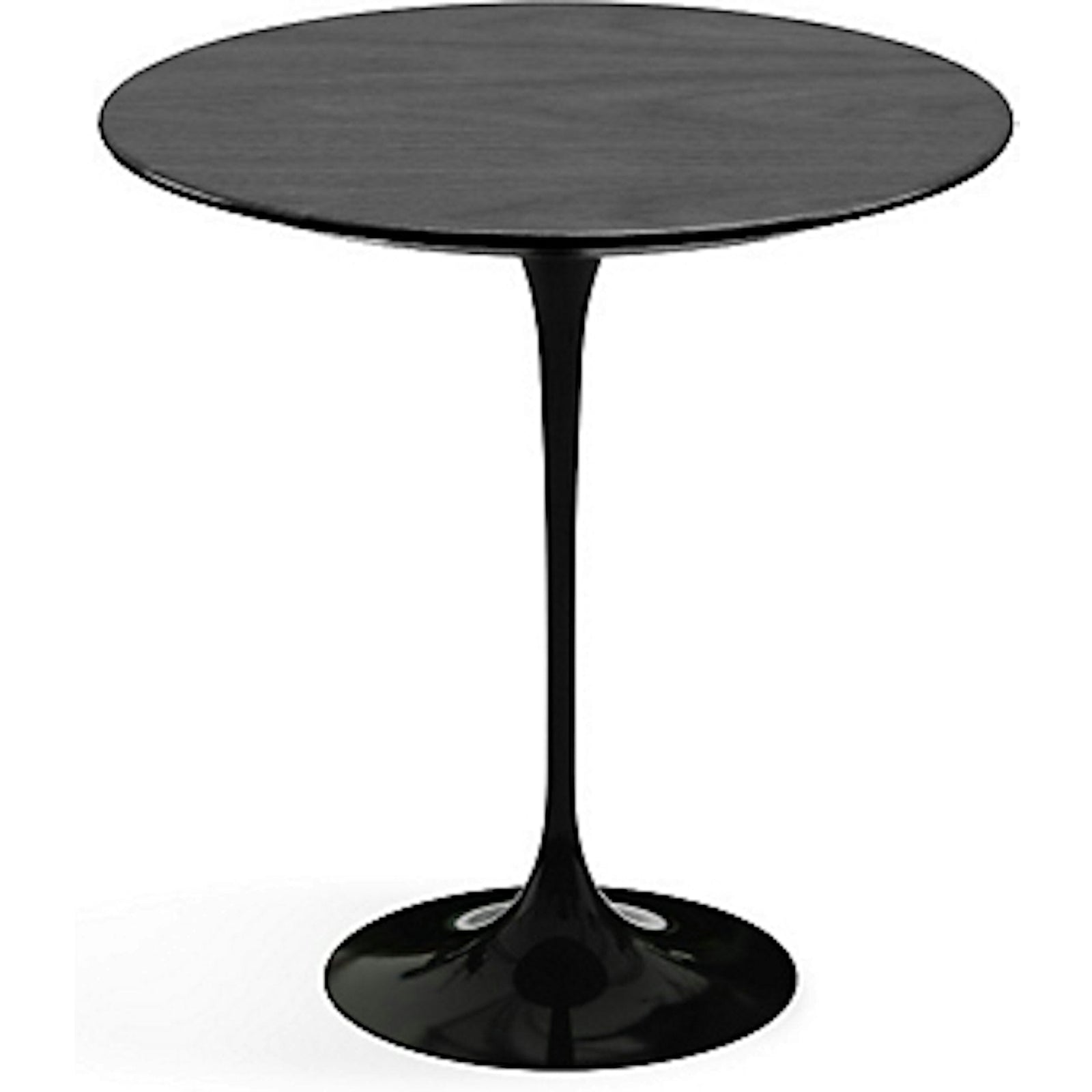 Saarinen Side Table - 20” Round side/end table Knoll Black Ebonized Walnut 