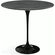 Saarinen Side Table - 22” Oval side/end table Knoll Black Ebonized Walnut 