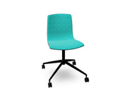Aava 02 Fixed Trestle Base Wood Chair With Front Upholstery Chairs Arper 