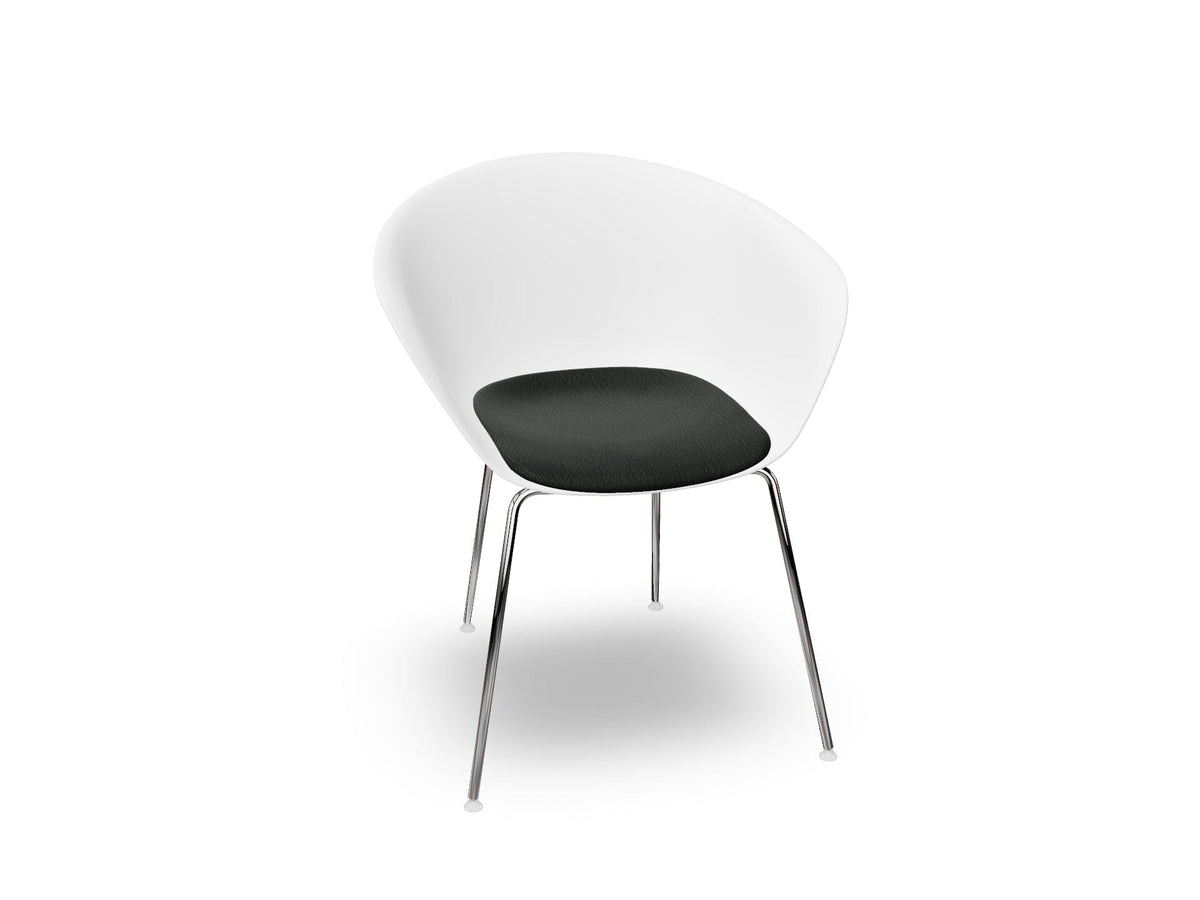 Duna 02 Four Leg Chair With Seat Cushion Chairs Arper 