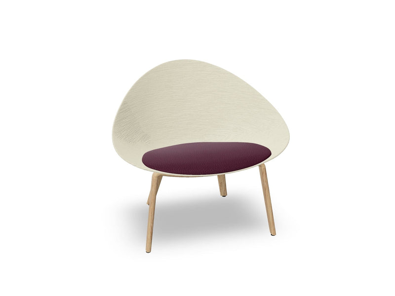 Adell 4 Leg Wood Lounge Chair lounge chair Arper 