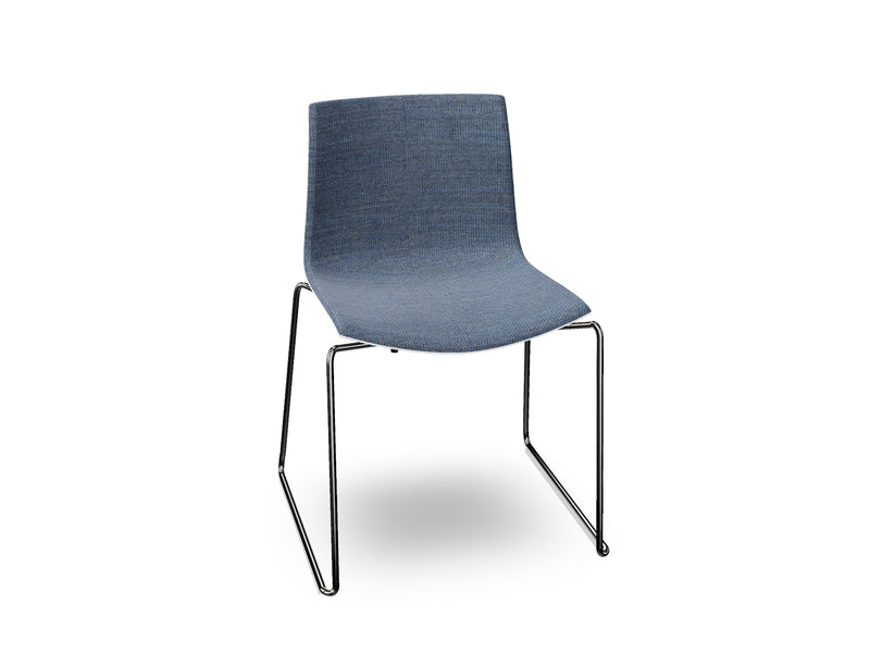 Catifa 46 Sled Base Polypropylene with Front-Face Upholstery