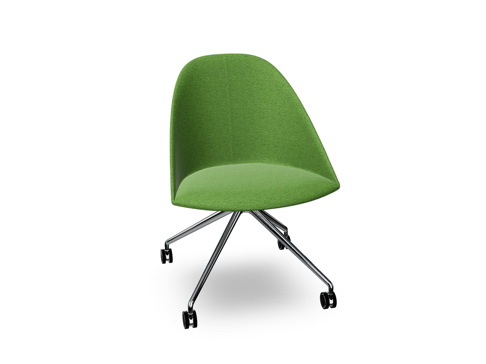 Cila Fully Upholtered Chair With Fixed Trestle Base