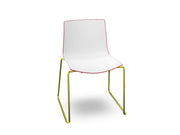 Catifa 46 Polypropylene Bi-Color Sled Base Chair Side/Dining Arper 