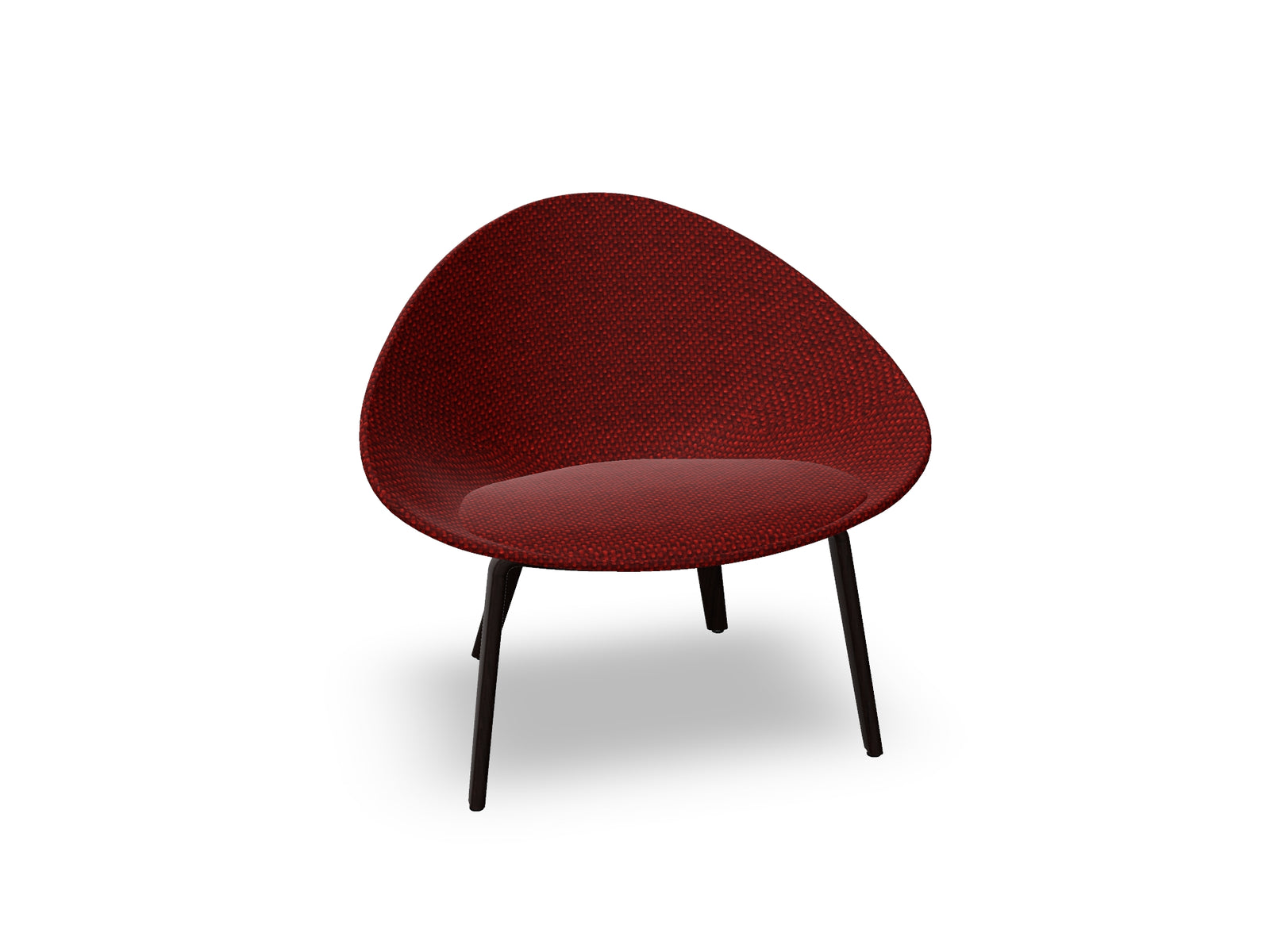 Adell 4 Leg Wood Lounge Chair With Fully Upholstered