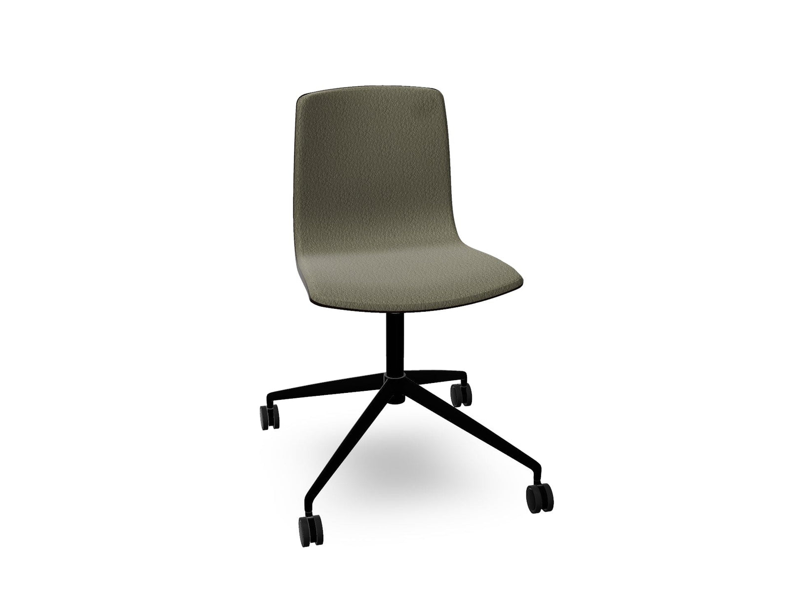Aava 02 Fixed Trestle Base Wood Chair With Front Upholstery Chairs Arper 