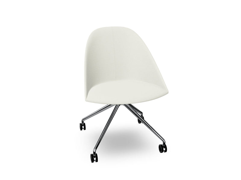 Cila Fully Upholtered Chair With Fixed Trestle Base Chairs Arper 