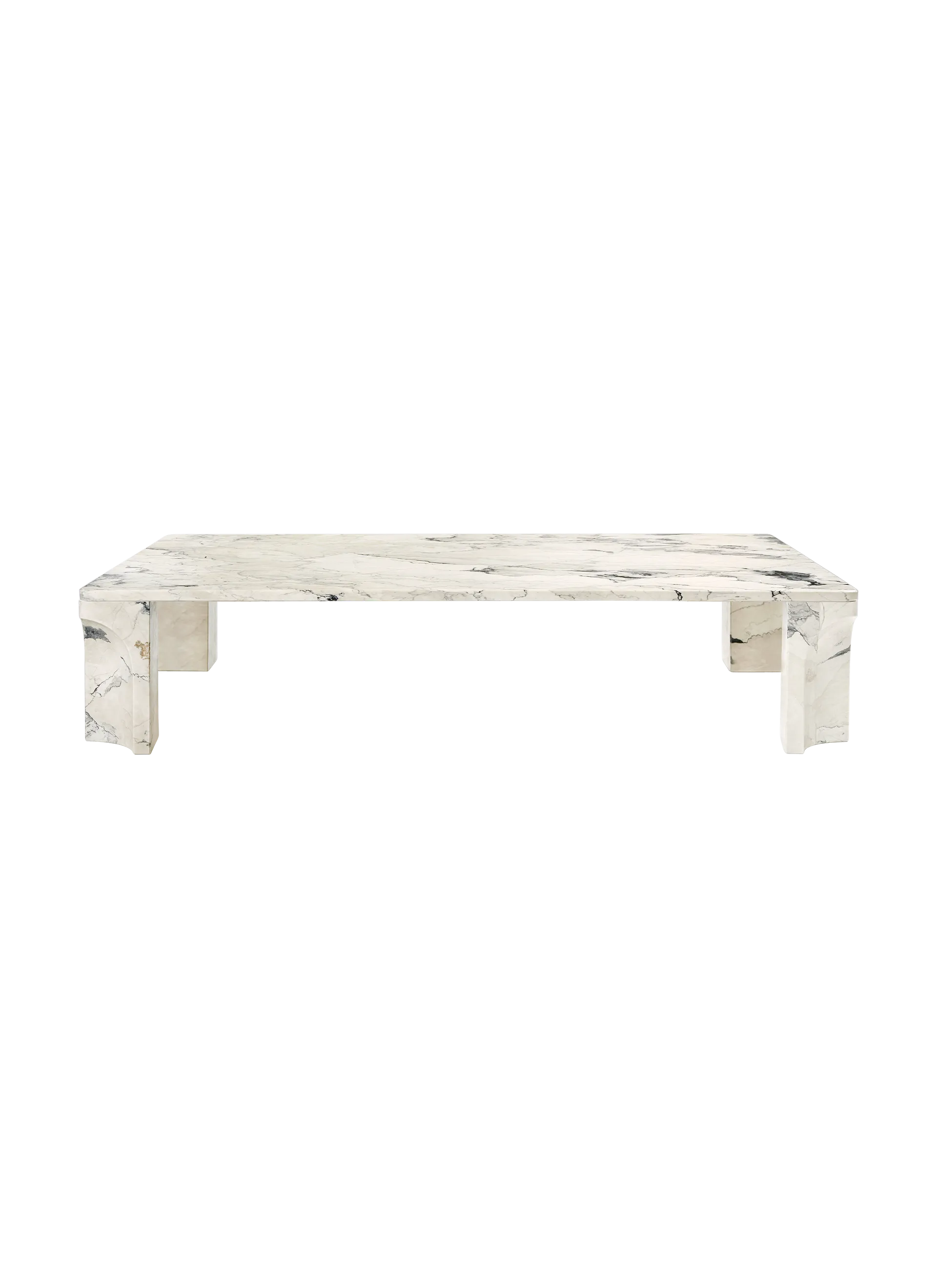 Doric Coffee Table GUBI Electric Grey Large 140 x 80 x 30 cm 