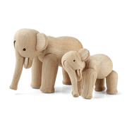 Kay Bojesen Elephant, Oak, styled view