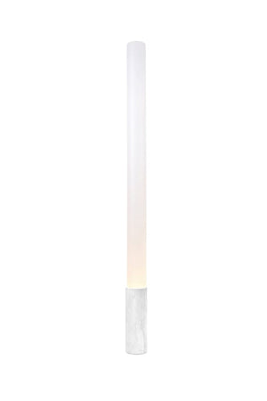 Elise Marble Floor Lamp Floor Lamps Pablo 80" Frosted white shade / Carrera White Marble base 