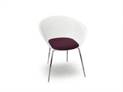 Duna 02 Four Leg Chair With Seat Cushion Chairs Arper 