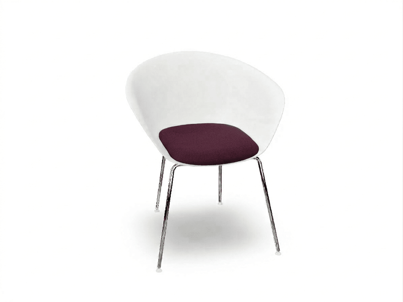 Duna 02 Four Leg Chair With Seat Cushion Chairs Arper 