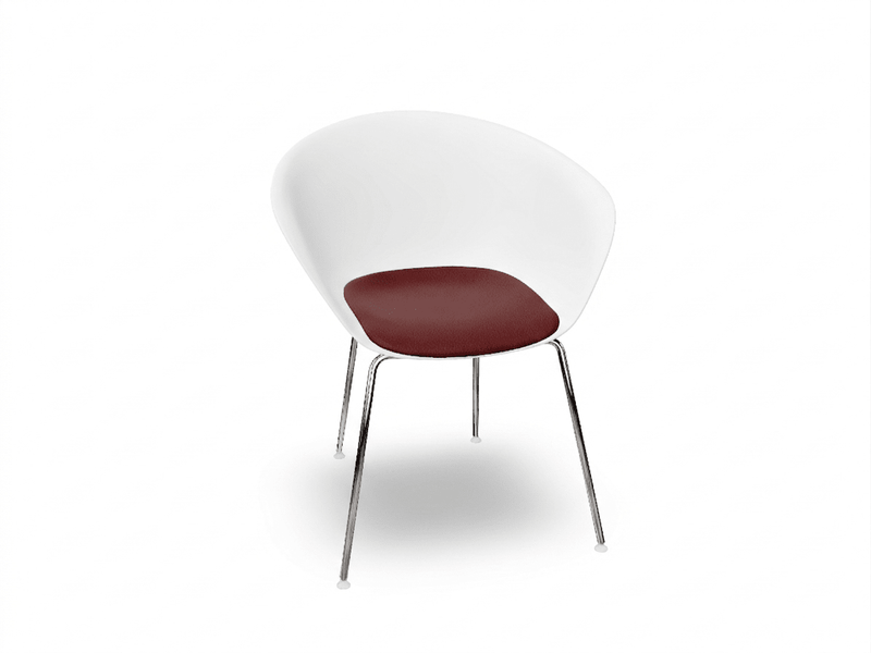 Duna 02 Four Leg Chair With Seat Cushion Chairs Arper 