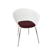 Duna 02 Four Leg Chair With Seat Cushion Chairs Arper 