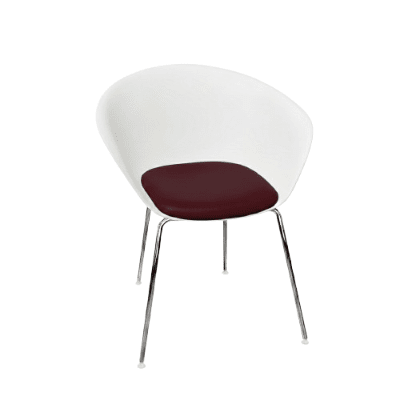 Duna 02 Four Leg Chair With Seat Cushion Chairs Arper 