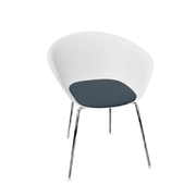 Duna 02 Four Leg Chair With Seat Cushion Chairs Arper 