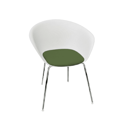 Duna 02 Four Leg Chair With Seat Cushion Chairs Arper 