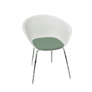 Duna 02 Four Leg Chair With Seat Cushion Chairs Arper 