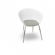 Duna 02 Four Leg Chair With Seat Cushion Chairs Arper 