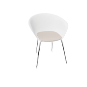 Duna 02 Four Leg Chair With Seat Cushion Chairs Arper 