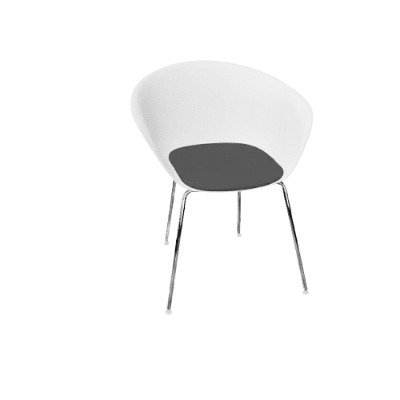 Duna 02 Four Leg Chair With Seat Cushion Chairs Arper 