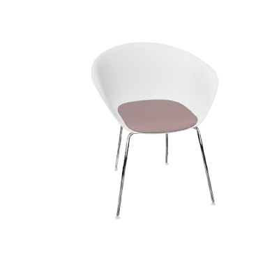 Duna 02 Four Leg Chair With Seat Cushion Chairs Arper 