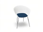Duna 02 Four Leg Chair With Seat Cushion Chairs Arper 