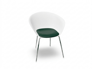 Duna 02 Four Leg Chair With Seat Cushion Chairs Arper 