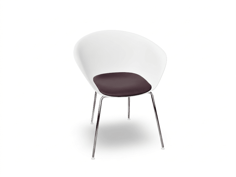 Duna 02 Four Leg Chair With Seat Cushion Chairs Arper 