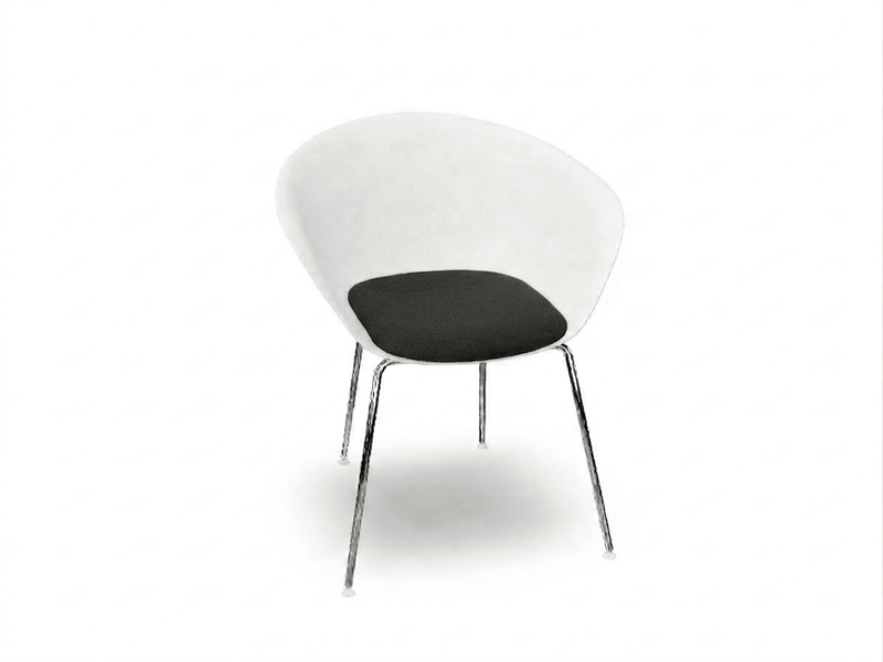 Duna 02 Four Leg Chair With Seat Cushion Chairs Arper 