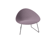 Adell Sled Base Lounge Chair With Fully Upholstered lounge chair Arper 