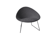 Adell Sled Base Lounge Chair With Fully Upholstered lounge chair Arper 