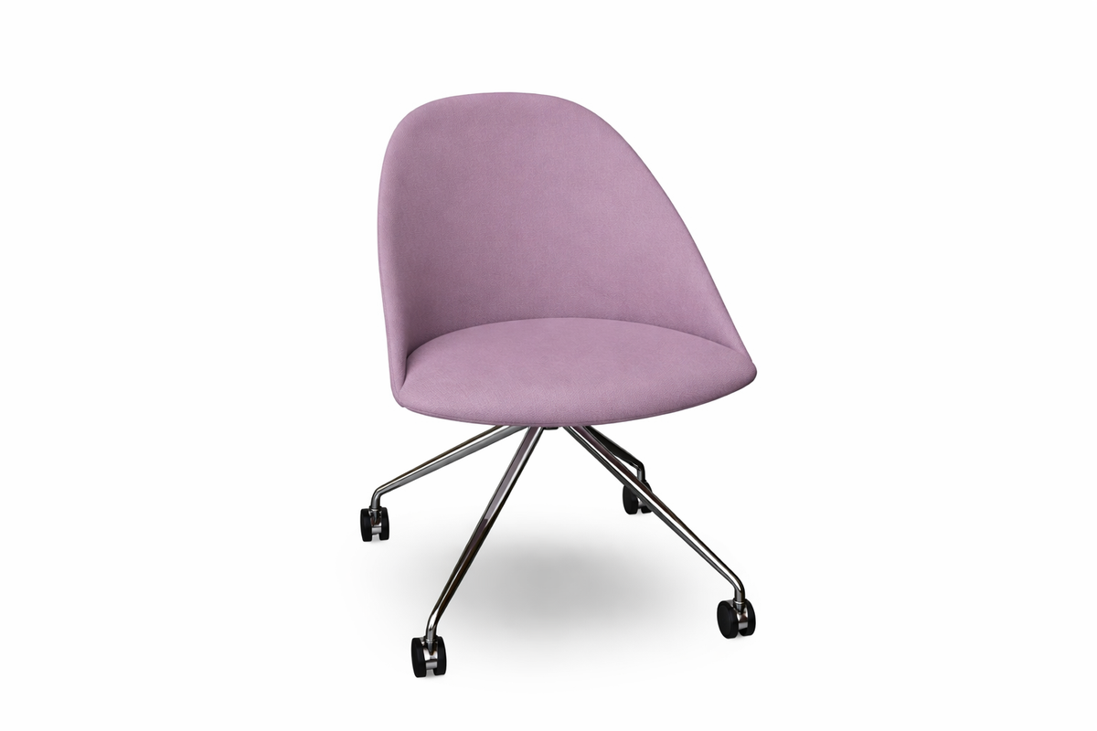 Cila Fully Upholtered Chair With Fixed Trestle Base