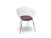 Duna 02 Four Leg Chair With Seat Cushion Chairs Arper 