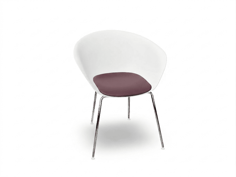 Duna 02 Four Leg Chair With Seat Cushion Chairs Arper 