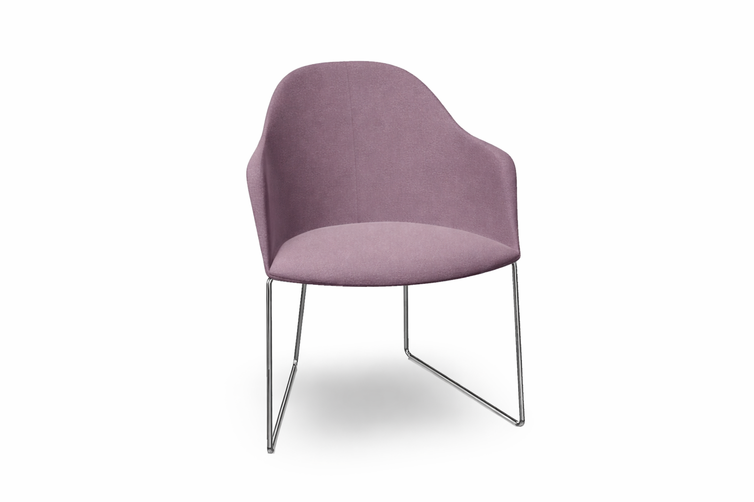 Cila Fully Upholstered Armchair With Sled Base