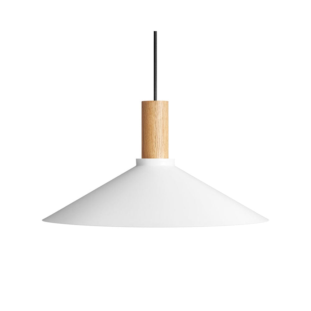 Emblem Pendant Light Pendant Lights BluDot Large White / White Oak 