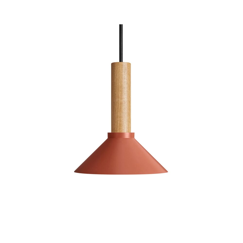 Emblem Pendant Light Pendant Lights BluDot Small Tomato / White Oak 