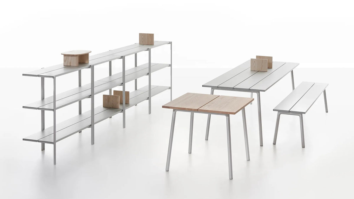 Emeco Run Bench - Aluminum Benches Emeco 